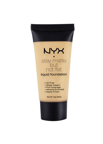 Тональна основа Stay Matte But Not Flat Liquid Foundation WARM BEIGE (SMF07) NYX Professional Makeup (286450557)