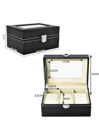 Органайзер для годинника 3 відділення 8513 скринька футляр Iso Trade (361968235)