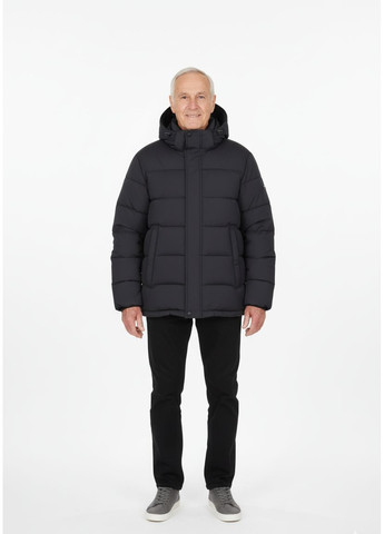 Черная зимняя куртка мужская зимняя батал черная (a08) No Brand