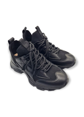Чорні кросівки (р) шкіра/текстиль 0-1-1-am-20226-118-1 Danler