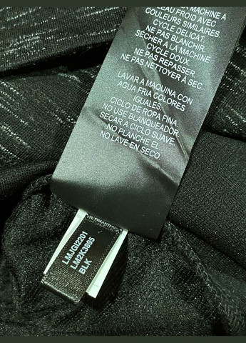 Чорна чоловіча футболка Karl Lagerfeld Paris Mens Contrast Fabric Mesh Logo T-Shirt Black