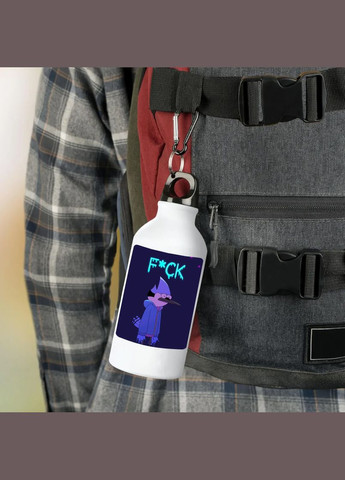 Фляга (пляшка) для води з карабіном 500 мл Металева (Туристична, Для кемпінгу, Для спорту) #121 500 мл Білий No Brand (323639972)