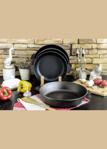 Сковорода чавунна Жаровня 260 х 60 мм Brizoll (330031293)