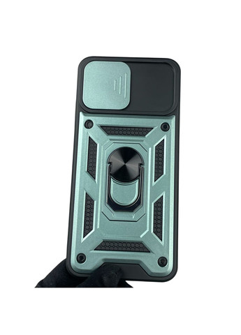 Чехол для Redmi A1 бронированный с кольцом со шторкой на сяоми редми а1 зелёный rg1 Xiaomi (366386433)