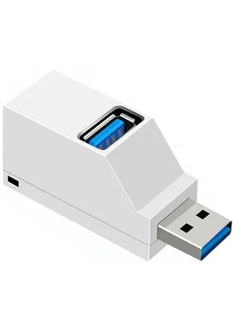VAORLO USB-хаб USB 3.0 Hub 3 на порта White OEM (402252784)