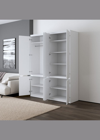 Шкаф для одежды, со штангой и полками, комплект из 2 шкафов R10+R24 VAYS (372655689)