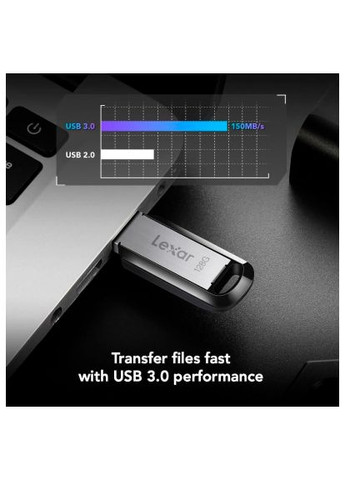 USB флеш накопичувач (LJDM400128G-BNBNG) Lexar 128GB JumpDrive M400 USB 3.0 (366656216)