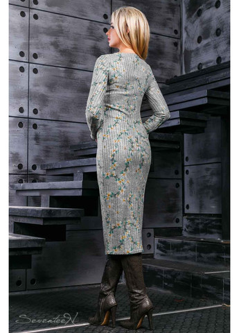 Серое платье 886.2375 Seventeen