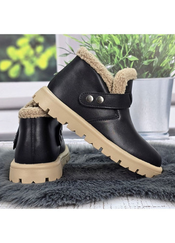 Зимние женские зимние ботинки из натуральной кожи на меху Hengji