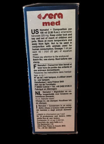 Кондиціонер для води med Nematol 50 мл Sera (266423348)