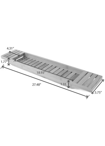 Столик полка для ванной из дерева Идлиб капучино (СДВ-000709) No Brand (328293894)