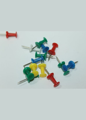 Кнопки канцелярские цветные коробка 50шт FROM FACTORY KKW (335396537)