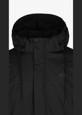 Черная зимняя куртка однотонная мужская 9904 черный shop (2000990543868) Demos