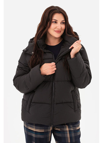 Черная зимняя куртка зимняя crystal Garne