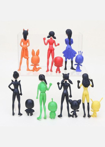 Леди Баг фигурки Ladybug набор детских фигурок Леди Баг и Супер-Кот 14 шт 10см Shantou (285770890)