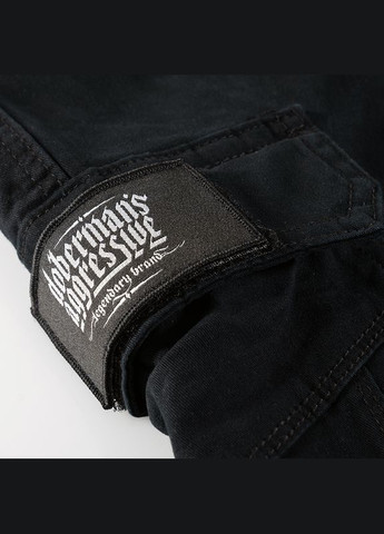 Черные кэжуал демисезонные брюки Dobermans Aggressive