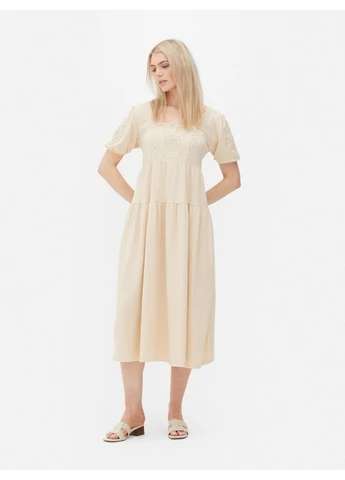 Бежевое платье лето,бежевый, Primark
