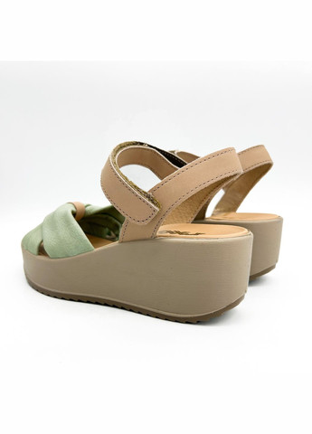 Зеленые босоножки (р) кожа 0-1-1-757600 Imac