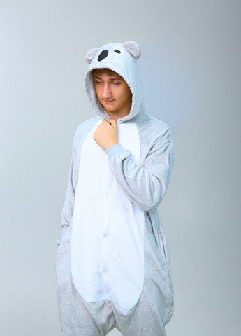 Кігурумі піжама Коала чоловіча сіра плюшева Lalapka (370204936)