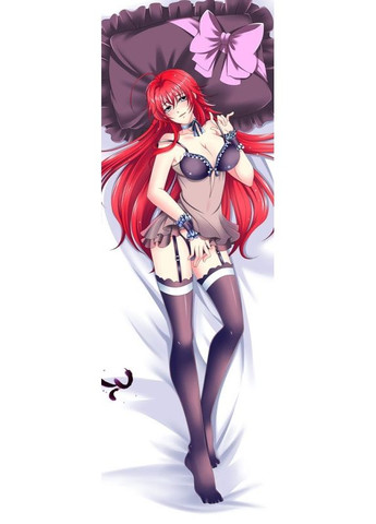 Дакiмакура 150 х 50 см Риас Гремори Высшая школа демонов Подушка обнимашка двустороняя съёмн наволочка Viva (346056681)