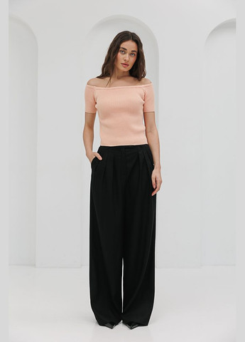 Жіноча в'язана футболка з відкритими плечима Arjen - (294907368)