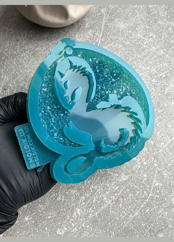 Молд Дракон 2 с кристаллическими крыльями форма для новогодних игрушек на елку силиконовая форма для эпоксидной смолы No Brand (370566813)