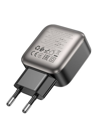Мережевий Зарядний Пристрій BAS55A 1USB-C/1USB PD/QC 30W GAN Borofone (337993907)