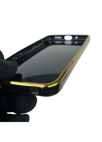 Чехол для Redmi 9A с кольцом MagSafe с золотой окантовкой на редми 9а черный gs1 Xiaomi (366234723)