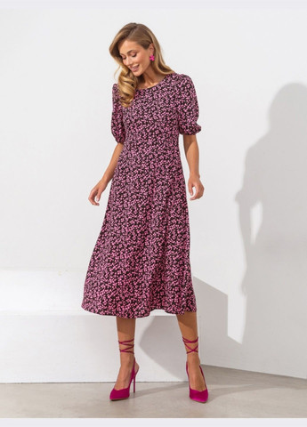 Рожева рожева сукня з принтом і вирізом по спинці Dressa