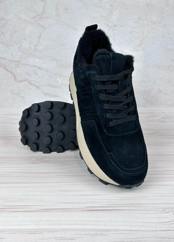 Кросівки із замші для жінок Meideli чорні зими (366446805)