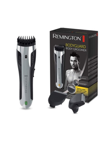 Тример Bodyguard Body Hair Trimmer, акум., насадок-2, титан.напил., чорно Remington (314834598)