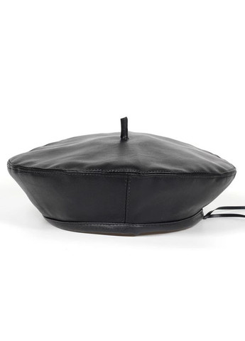 Чорний жіночий берет зі штучної шкіри 55-58р (850) No Brand (358052668)