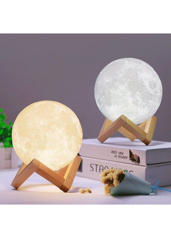 Настольная лампа светодиодная Луна на подставке, ночник Луна сенсорный для детской комнаты No Brand (361669607)