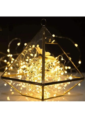 Светодиодная комнатная внутренняя гирлянда конский хвост с работой от сети 400 LED (478655-Prob) Теплая белая 2 метра Unbranded (307994194)