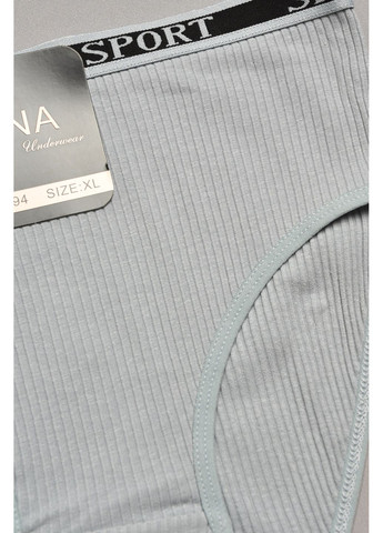 Труси жіночі напівбатальні у рубчик сірого кольору Let's Shop (366303300)