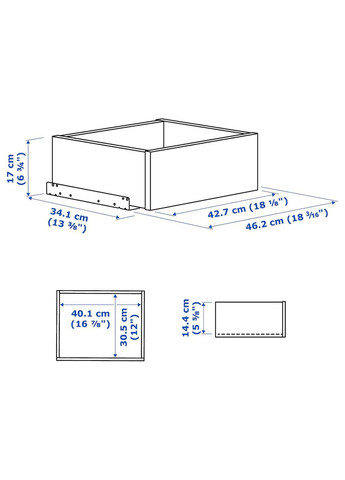 Шухляда ІКЕА KOMPLEMENT 50х35 см (10509502) IKEA (278407695)