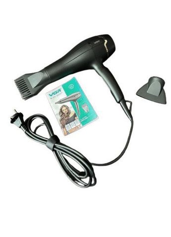 Профессиональный фен для укладки волос V-450, Черный фен для сушки волос. VGR (324102990)