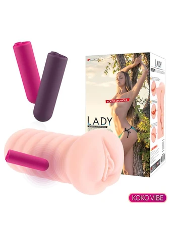 Мастурбатор-вагіна Lady Vibe Kokos (317405669)