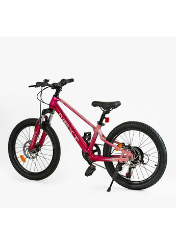 Дитячий спортивний велосипед 20" дюймів Next 20203 магнієва рама Shimano Revoshift 7 швидкостей. Pink (150665) Corso (361385121)