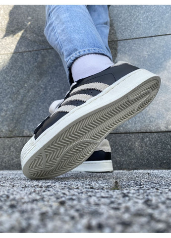 Черные демисезонные кроссовки мужские adidas superstar black / white 2.0 адидас суперстар No Brand
