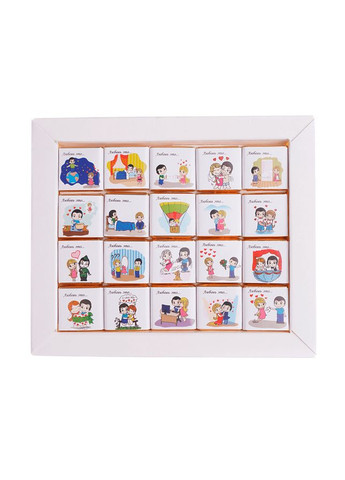 Набір молочного шоколаду 20 плиток "Love is" OK-1161 100 г Shokopack (364763047)