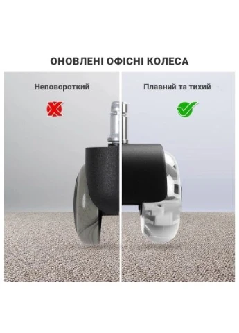 Ролик для кресла FI 11 D-50 декор, (00166283) Аклас FI 11 D-50 декор, Прозорий (400298692)