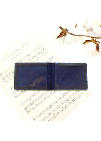 Обложка на удостоверение адвоката из натуральной кожи Crazy Horse синяя No Brand (366239634)