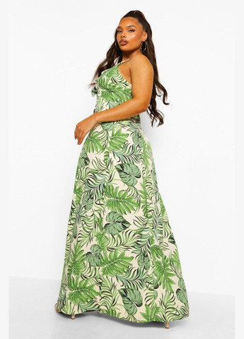 Зелена повсякденний сукня Boohoo з квітковим принтом