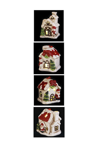 Декоративна підвіска Будиночок з LED підсвічуванням колір різнокольоровий ЦБ-00286937 BonaDi (366421811)