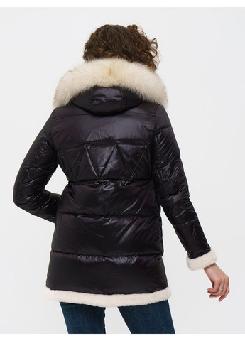 Черная зимняя куртка 21 - 04293 Vivilona