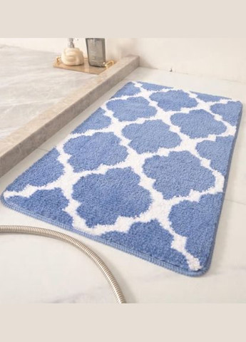 Килимок для ванної кімнати та душу килимок для ніг в душову, мікрофібра, атиковзкий c візерунком 40х60 см, No Brand (337341961)