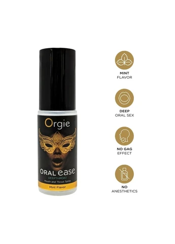 Спрей для глибокого мінету Oral Ease Deepthroat (15 мл), м’ятний, без анестетиків Orgie (361894134)