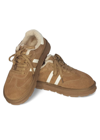 Зимние кроссовки Wollen коричневые зима (311198963)