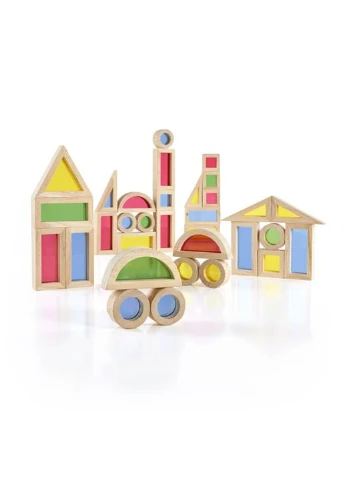 Кубики Block Play Маленькая радуга, 5 см, 40 шт. (G3083) Guidecraft (331173917)